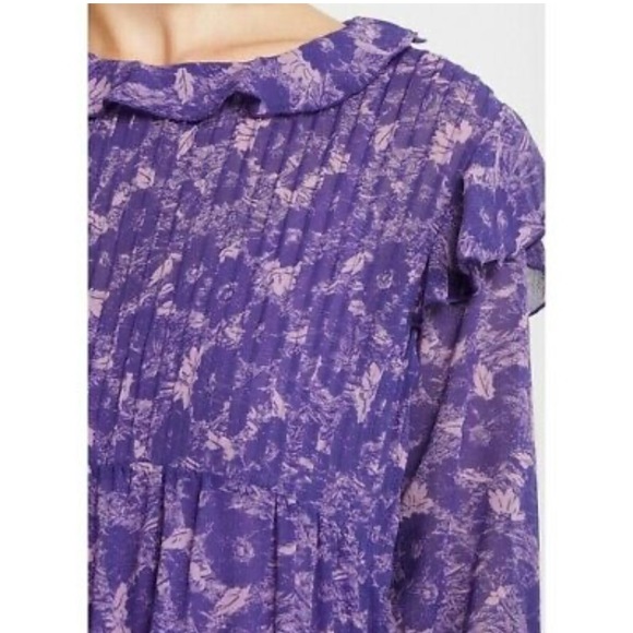 Free People These Dreams Mini Dress Purple Violet - Picture 4 of 8